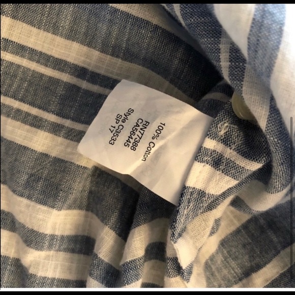 J. Crew Striped Gauze Boy Shirt size small - Picture 6 of 9